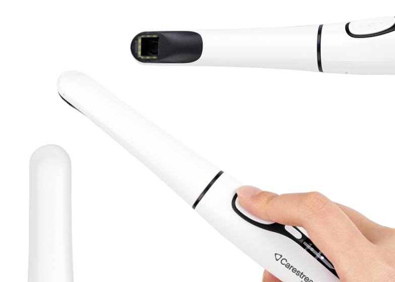 Imatge il·lustrativa d'una càmera intraoral de la gamma Carestream